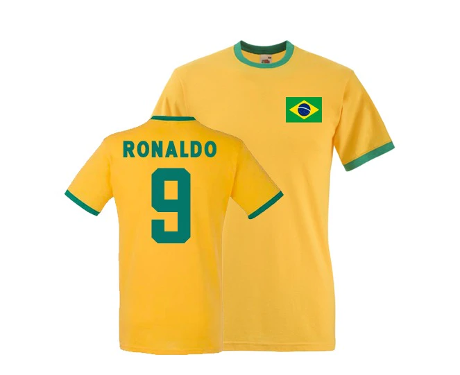 Ronaldo Brazil Ringer Tee (yellow)