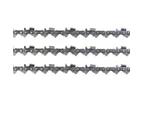 3x Chainsaw Chains Semi Chisel 325 058 72DL for Baumr-Ag SX45 for 18" Bar 45cc
