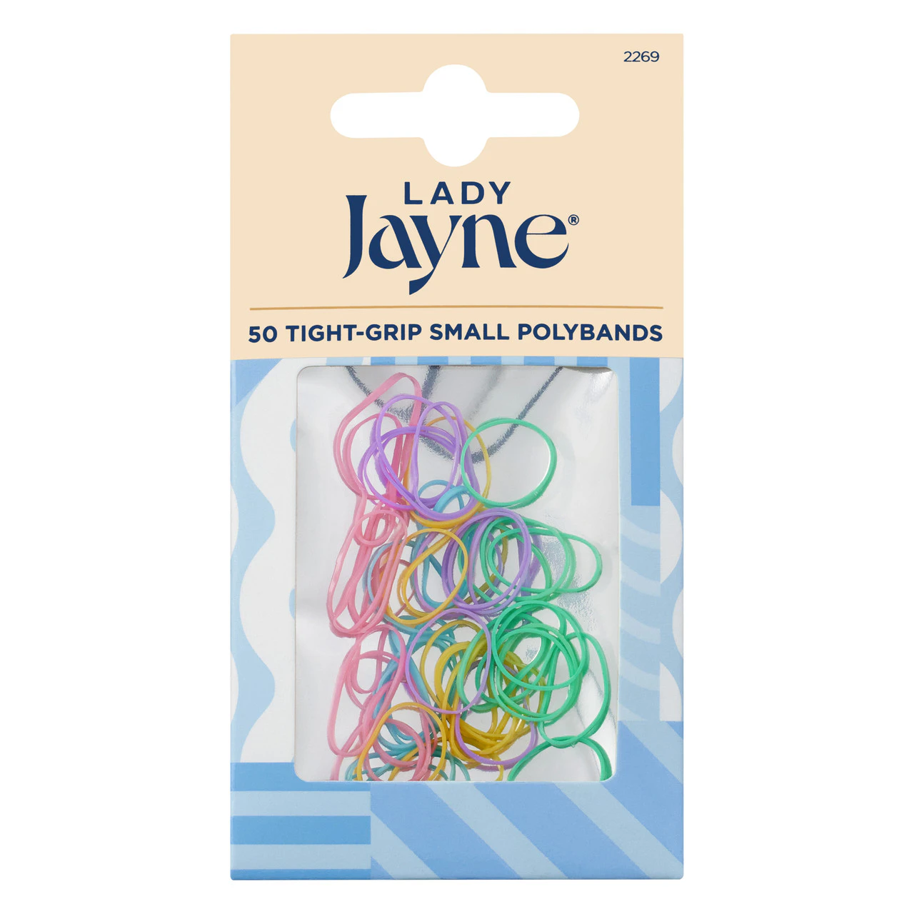 Lady Jayne Pastel Snagless Small Elastomer Elastics - Pk 50