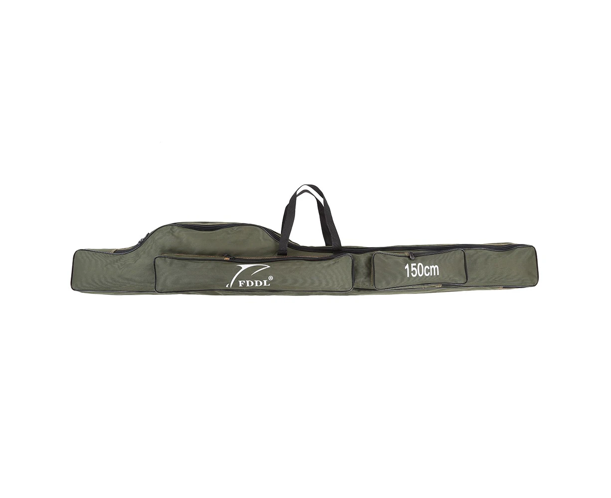 FDDL Portable Folding Fishing Rod Bag Canvas