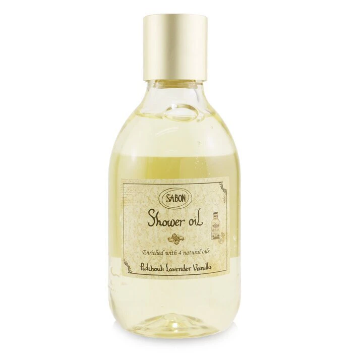 Sabon Shower Oil Patchouli Lanvender Vanilla (plastic Bottle) 300ml/10.5oz