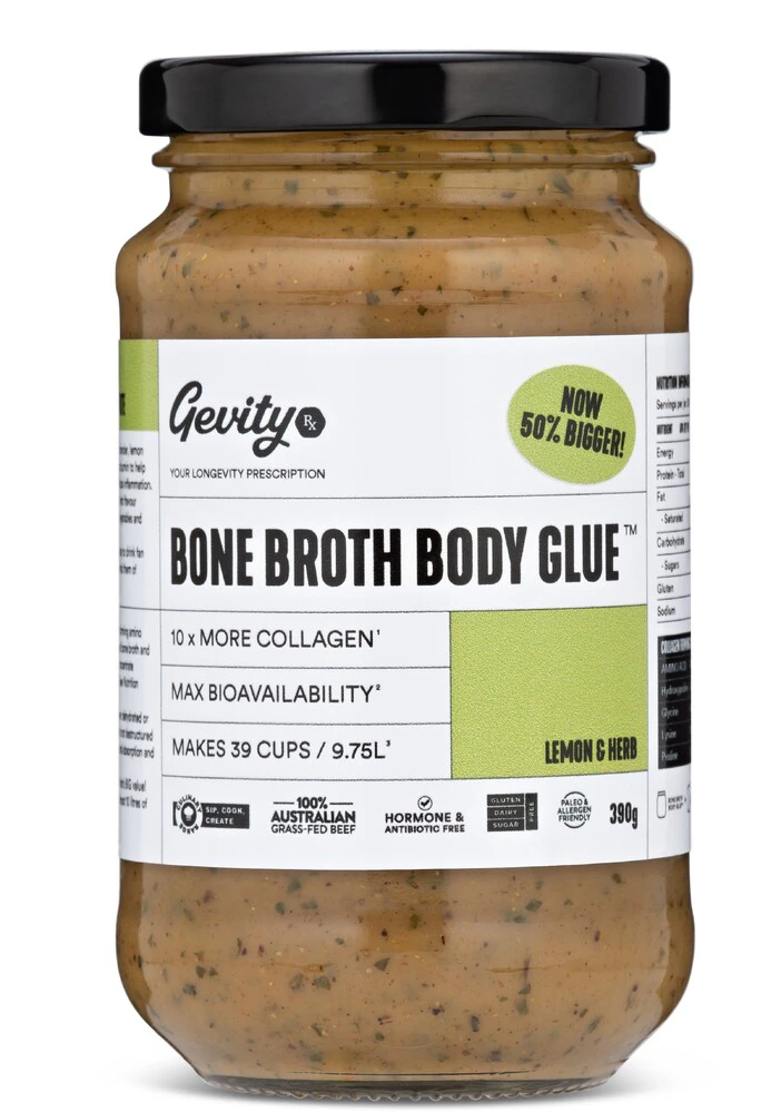 Gevity Rx Bone Broth Body Glue Lemon & Herb 390g