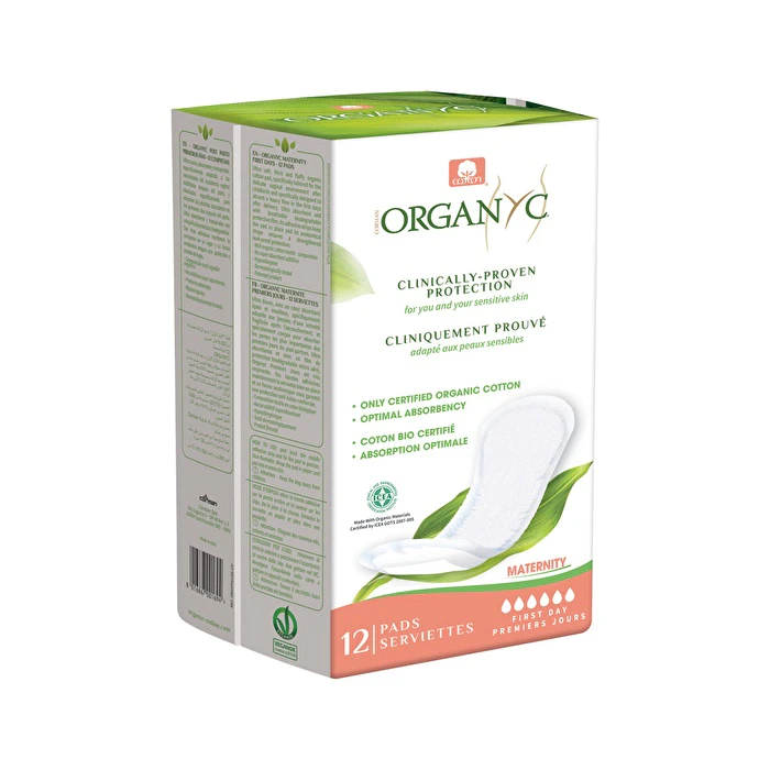 Organyc Organic Pads Maternity (First Days) x 12 Pack