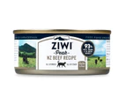 Ziwi Peak Moist Grain Free Cat Food - Free Range Beef - 85g x 24 Cans