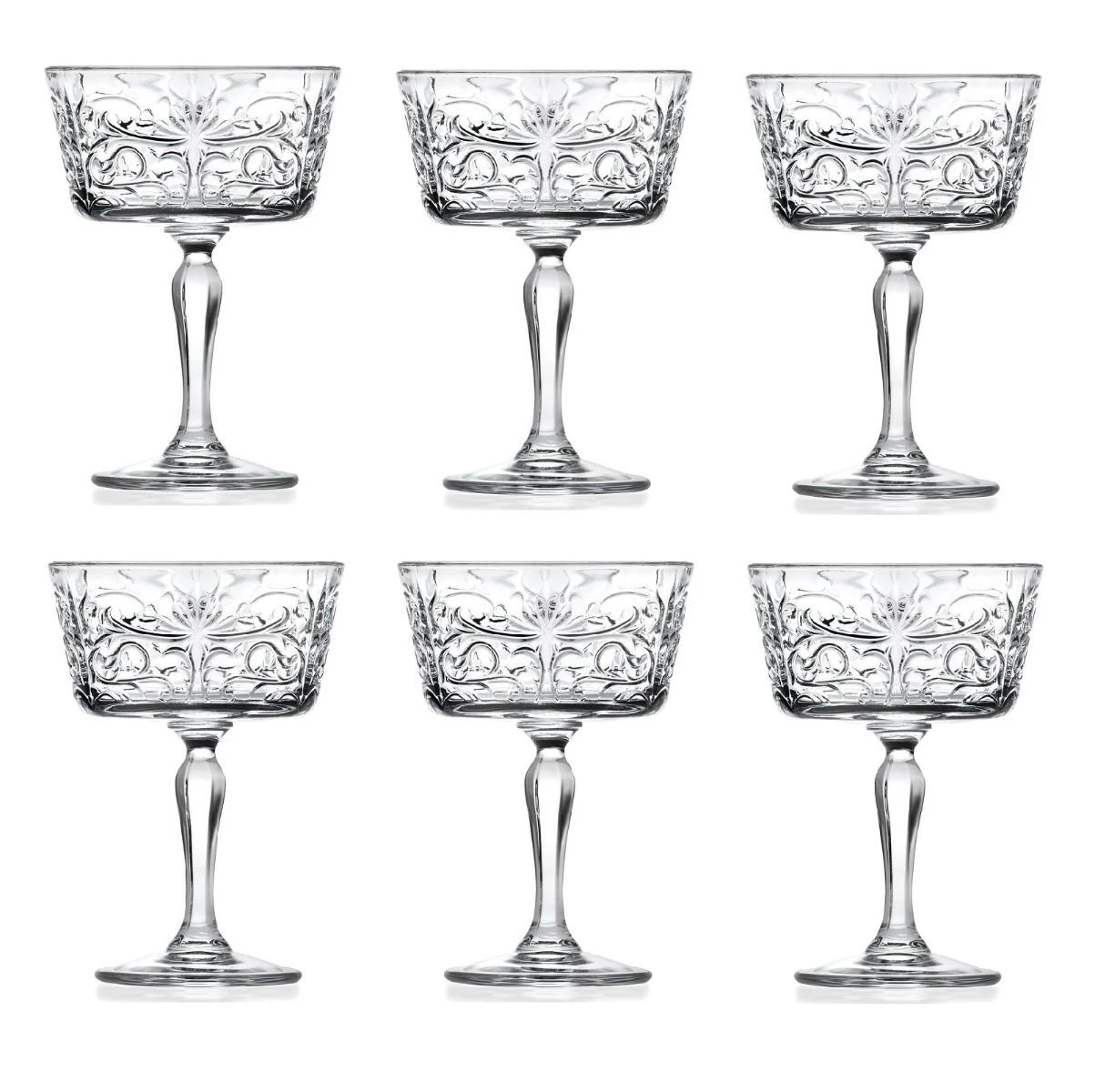 RCR Tattoo Champagne Dessert Goblet Set 6 - 268ml