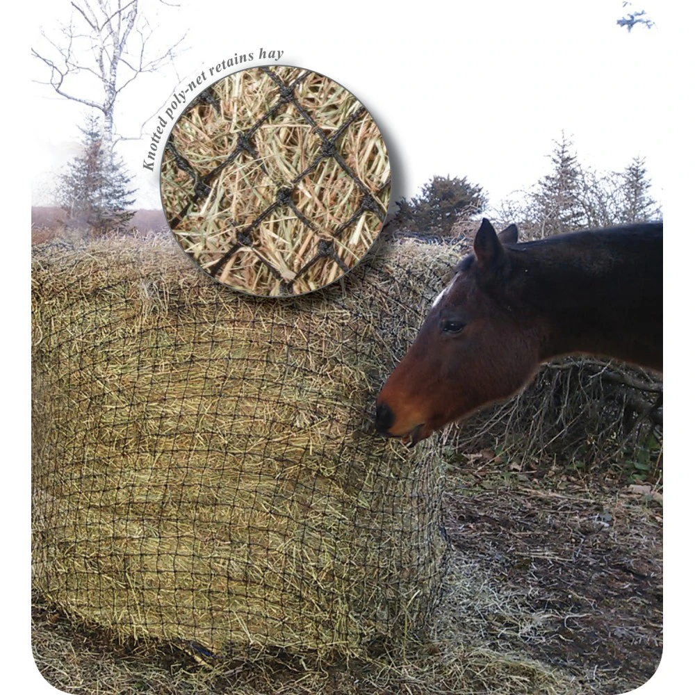 Whole Round Bale Poly Slow Feed Hay Net Haynet Horse Cattle Paddock 3 Sizes