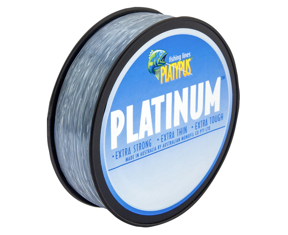 Platypus Platinum Grey Monofilament Fishing Line 300m #40lb