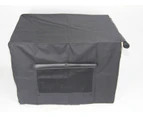 YES4PETS 42' Dog Cat Rabbit Collapsible Crate Pet Cage Canvas Cover-Black