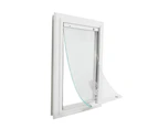 Aluminium Premium Pet Door [Size: Medium] [Colour: White]