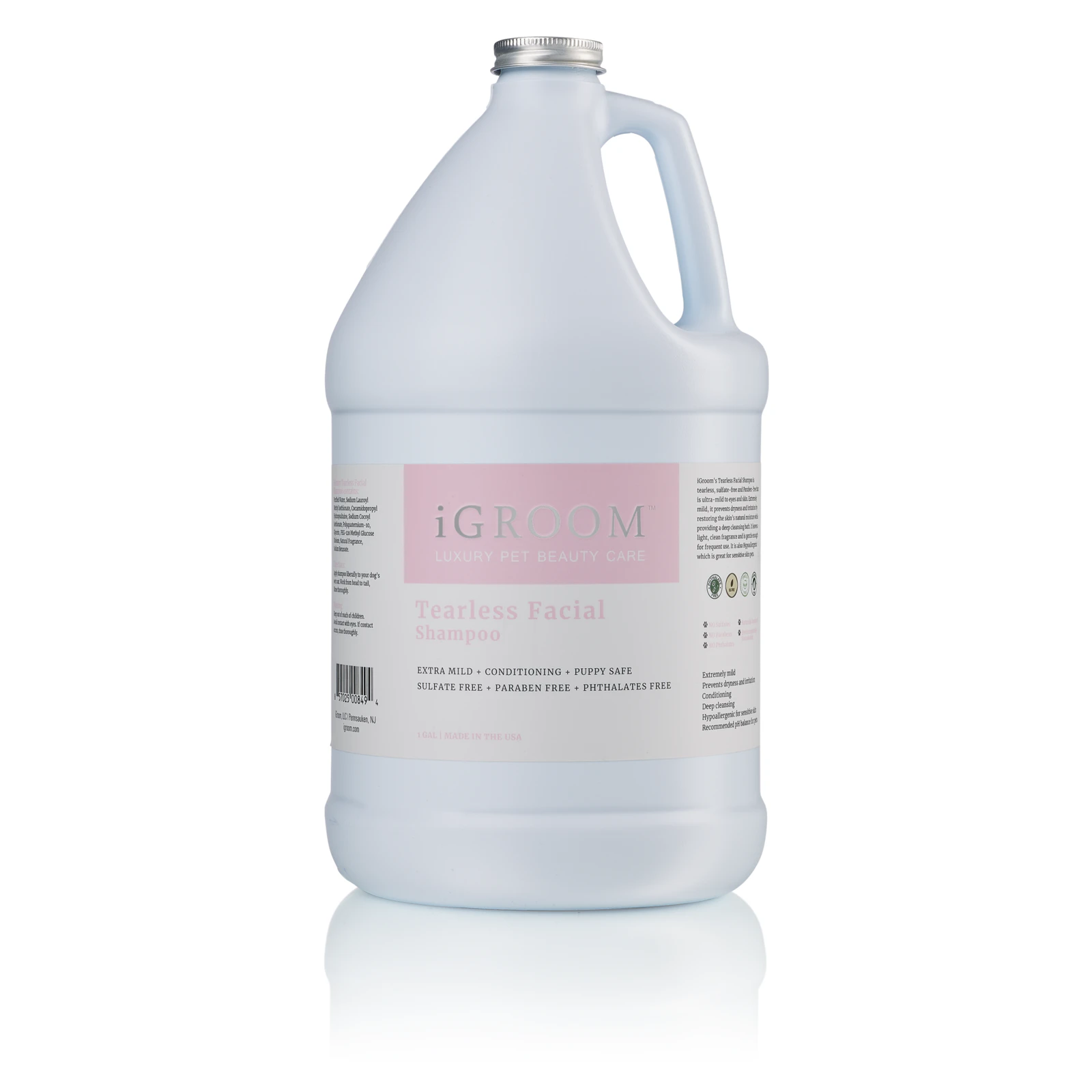 iGroom Tearless Facial Shampoo 1 Gallon (3.8L)