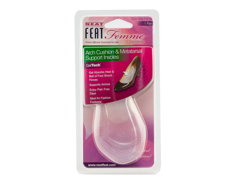 Neat Feat Femme Slimline Arch Cushion & Metatarsal Support Insoles