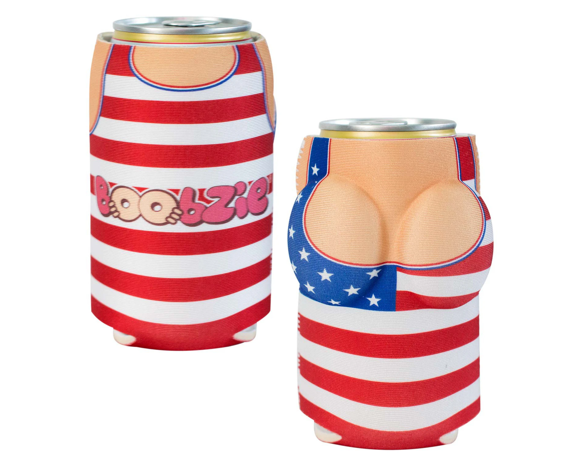 USA All America Betsy Boobzie Beer Can Cooler