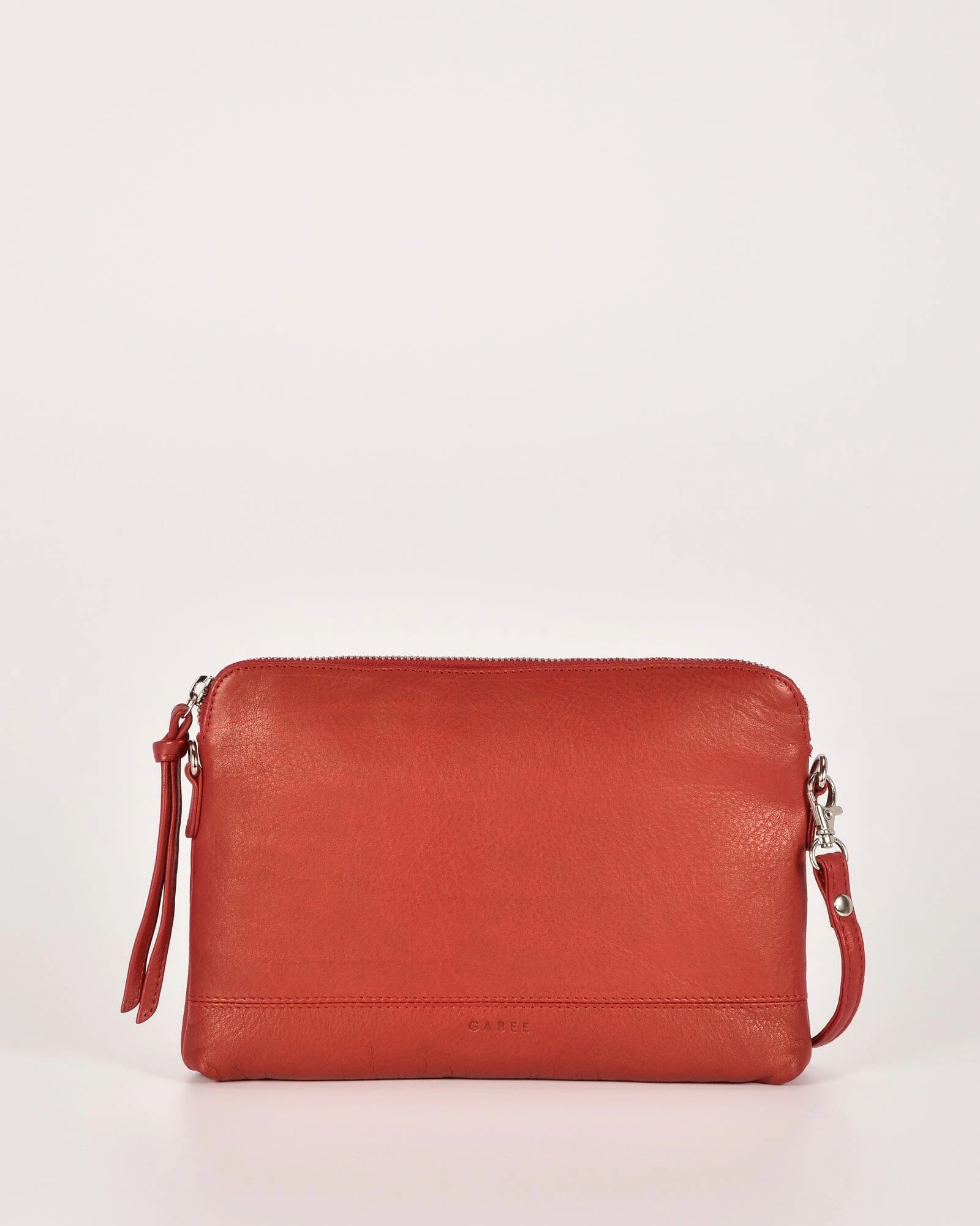 GABEE Holly Leather Crossbody Purse 2 in 1 - Red