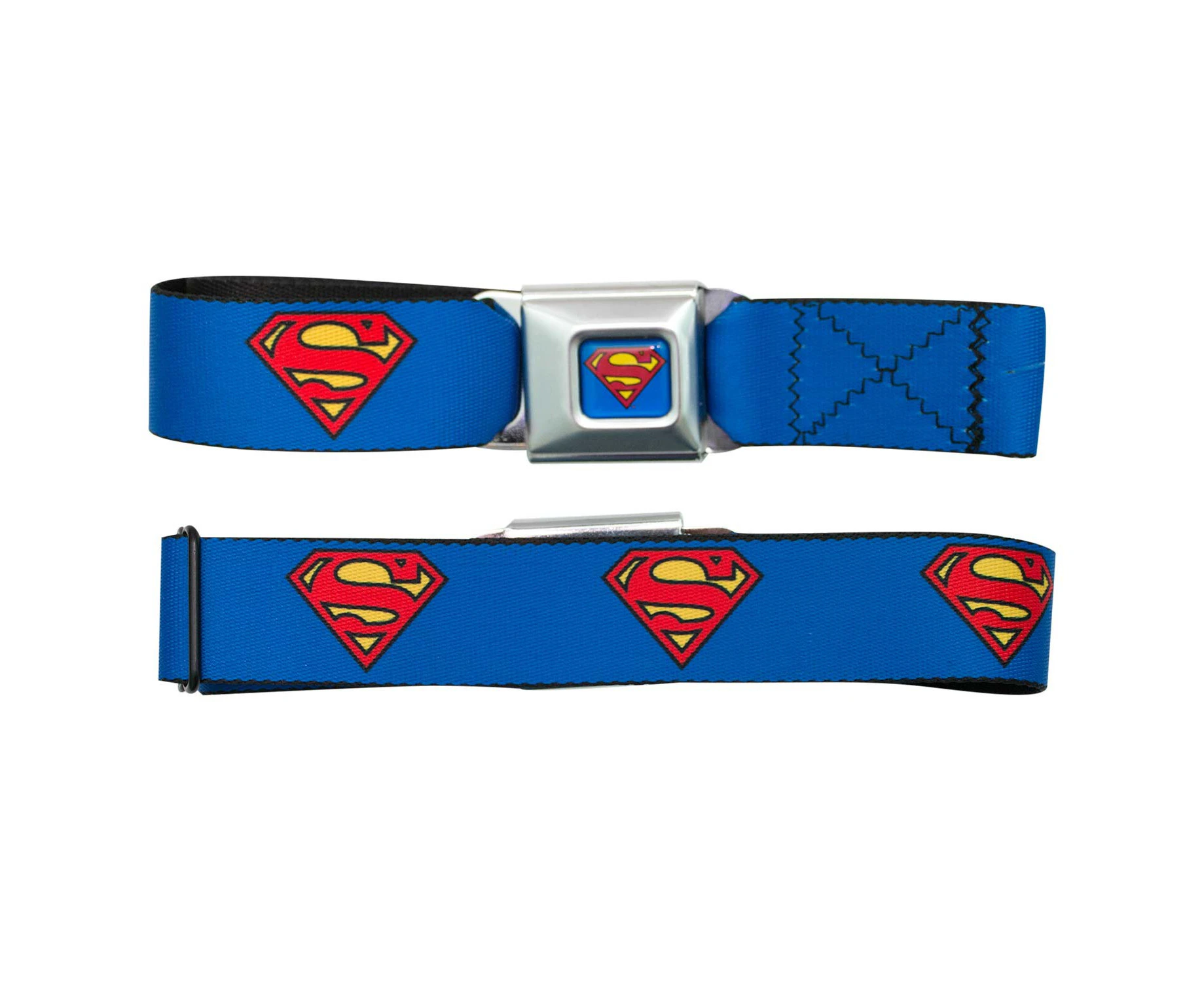 Superman Logo Seatbelt Buckle Belt