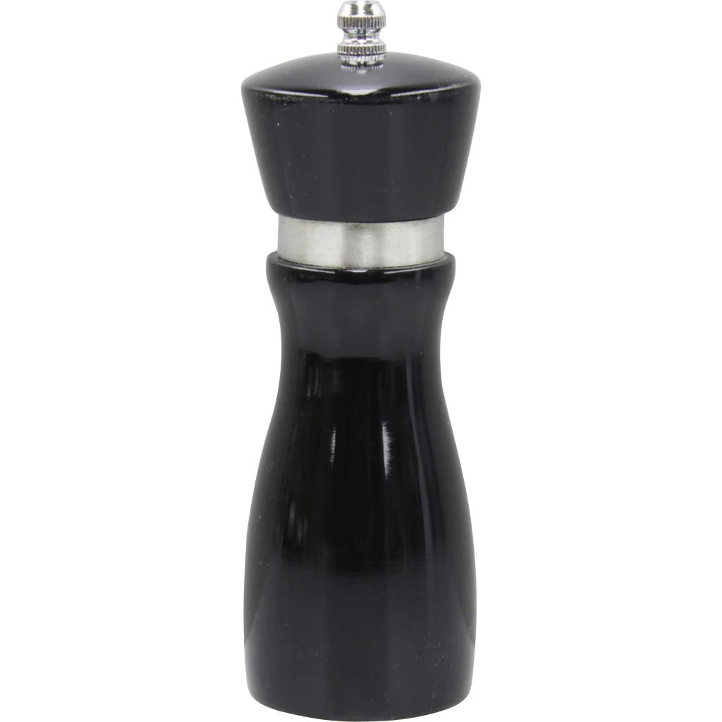 Chef Inox Salt or Pepper Mill- Black Wood 155Mm