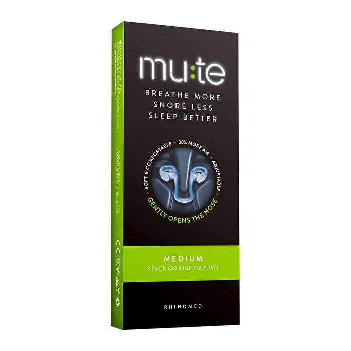 Mute Breathe More Snore Less Medium 3 Pack (30 Night Supply)