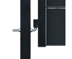 vidaXL Fence Gate PVC and Steel 100x101 cm Anthracite