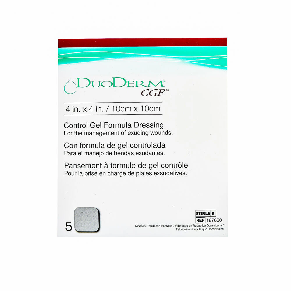 DUODERM CGF DRESSING 10CM X 10CM 5 PACK