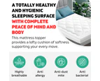 Queen Size Pillowtop 1000GSM Microfibre Filling Mattress Bed Topper Protector