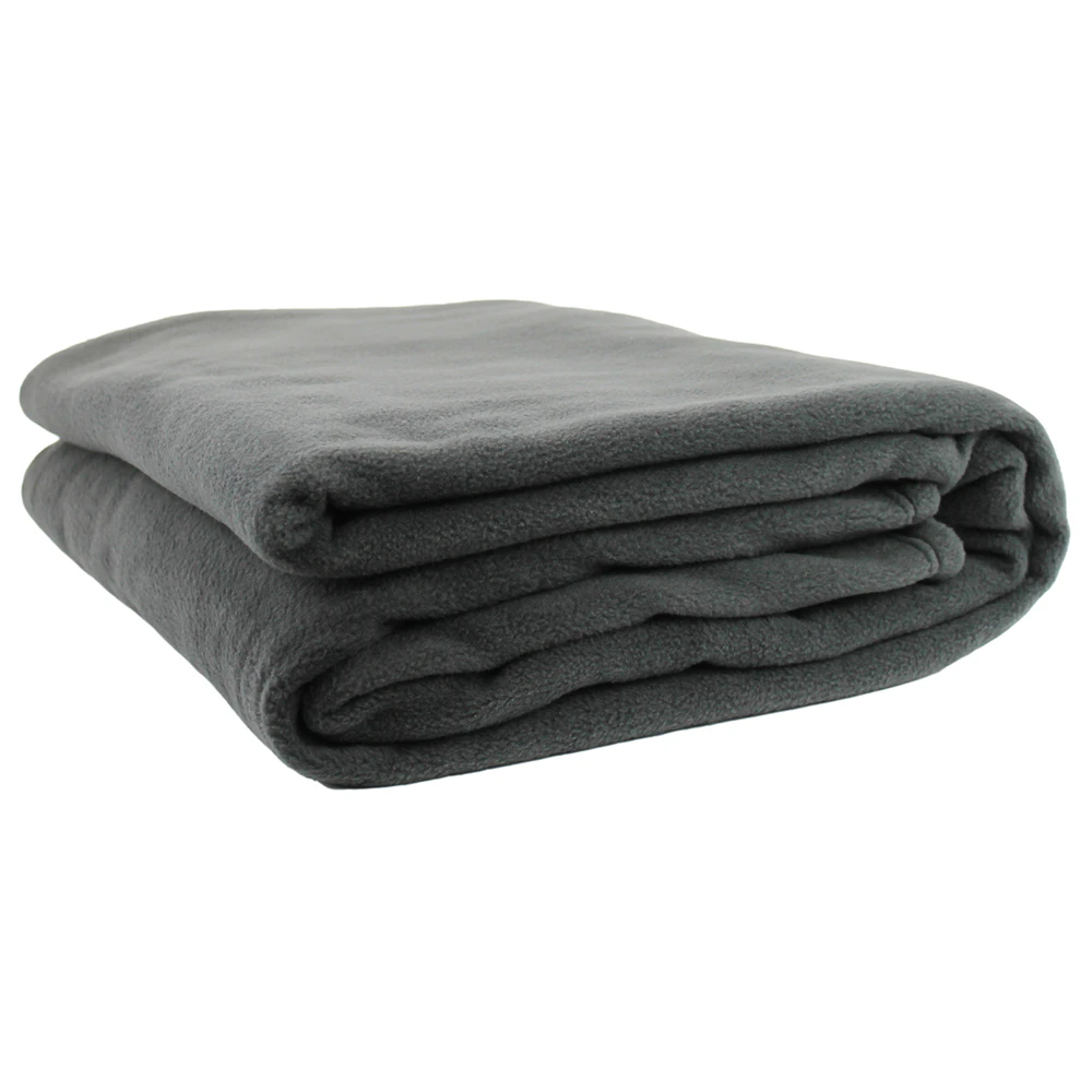 Polar Fleece Blanket Charcoal - King - Charcoal