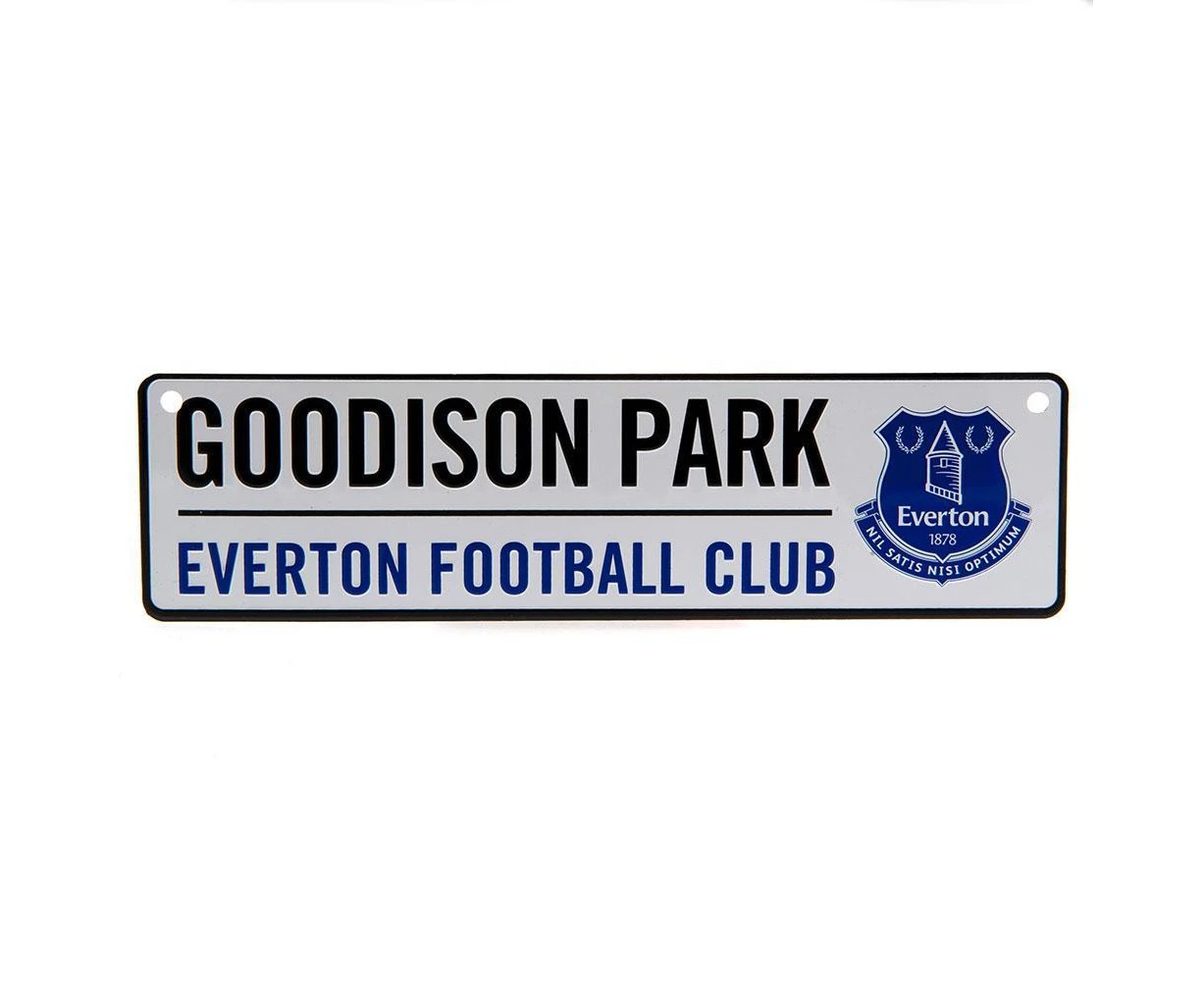 Everton Fc Official Window Street Sign (White) - TA1460