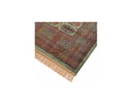 Chiraz Silk Green Hall Rug