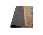 Chiraz Silk Green Hall Rug