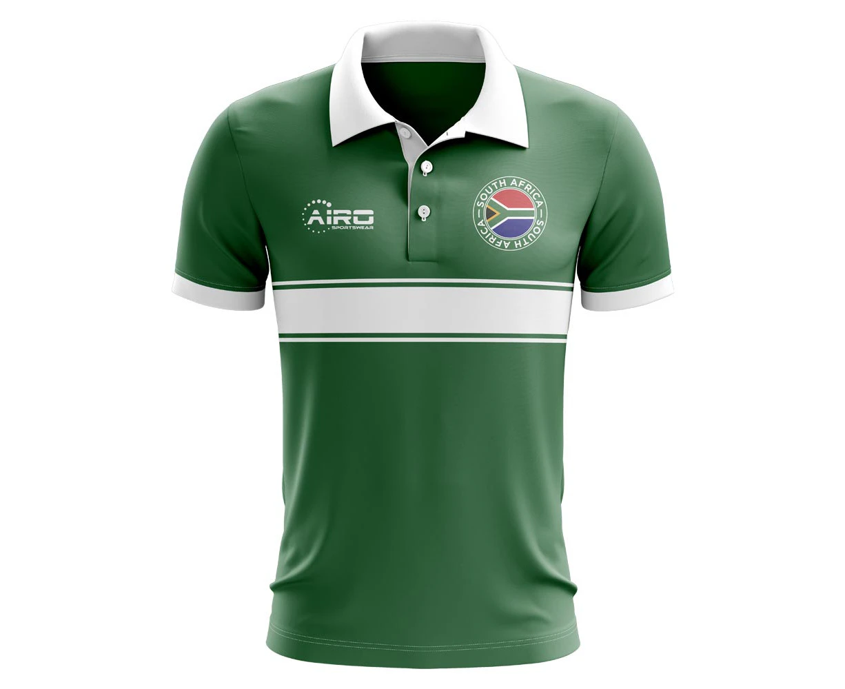 South Africa Concept Stripe Polo Shirt (Green) - Kids