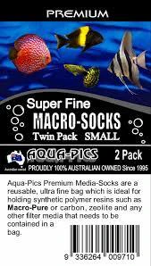 Aqua Pics Super Fine Macro-Socks Twin Pack Small