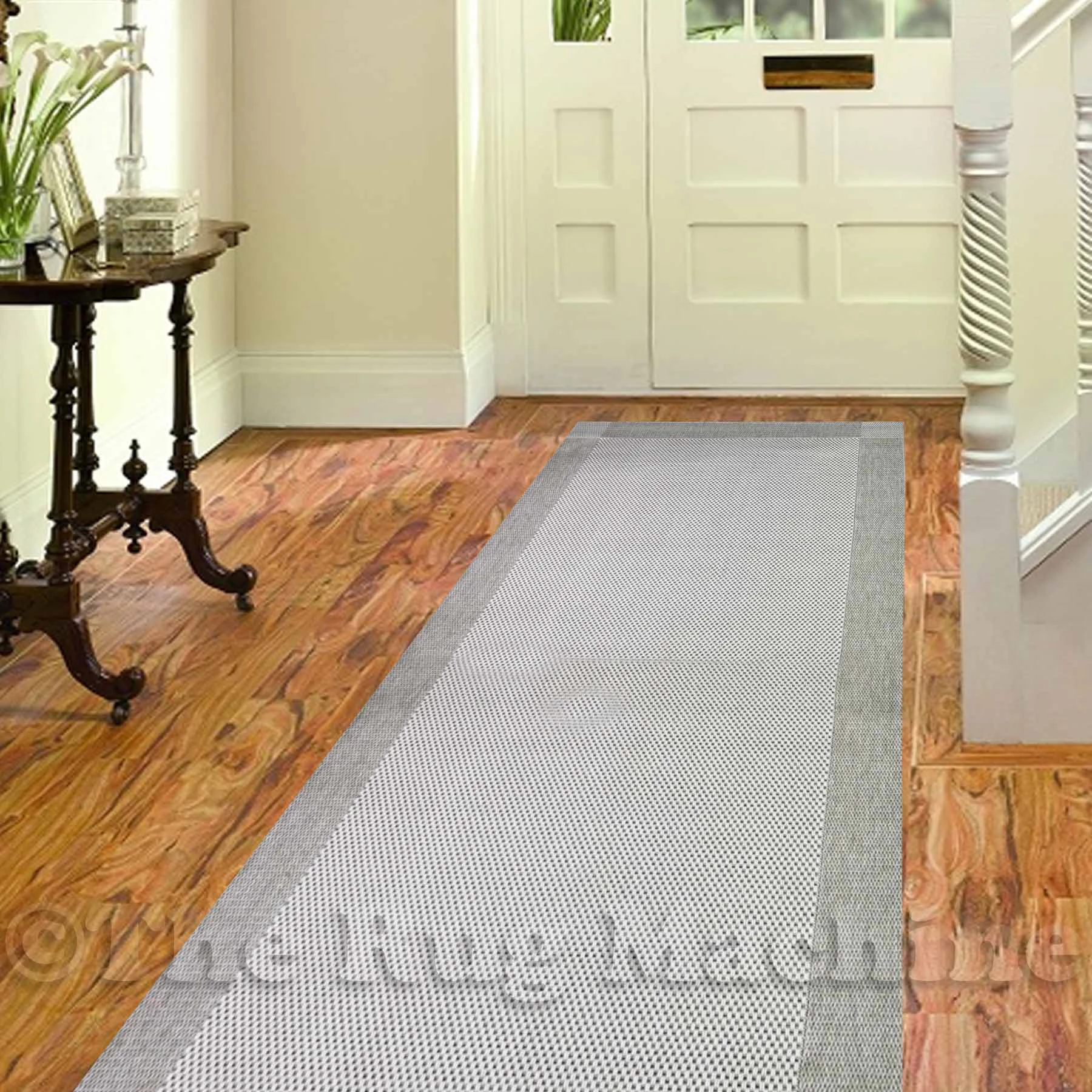 SUNSET GREY INDOOR OUTDOOR SIMPLE FLOOR RUG RUNNER 80x300cm