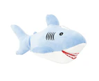 Shark Soft Stuffed Toy Animal Plush Toy Huggable Play Plushies Blue 30cm