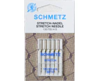 Schmetz Sewing Machine Needles, STRETCH Sizes 90 / 14, Pack of 5 Needles, 130/705H System