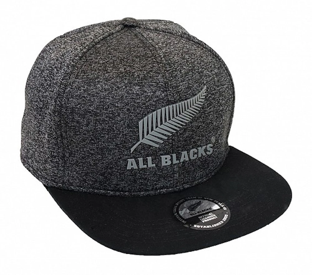 New Zealand All Blacks Flat Peak Snap Back Cap OSFM