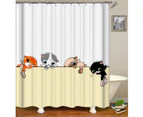 Adorable Cartoon Kittens Shower Curtain