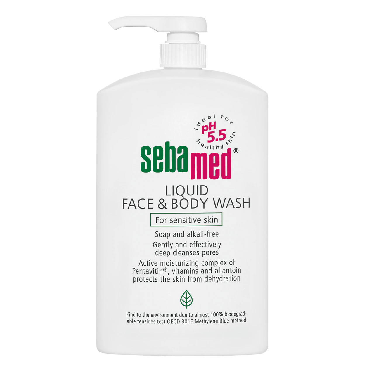 Sebamed Liquid Face & Body Wash Pump For Sensitive Skin 1 Litre