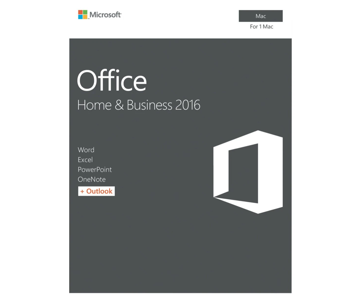 Microsoft Office Mac Home & Business 2016 - No DVD Retail Box