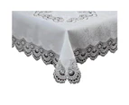 French Country Doily Victoria Ivory Lace Table Cloth 150x260cm