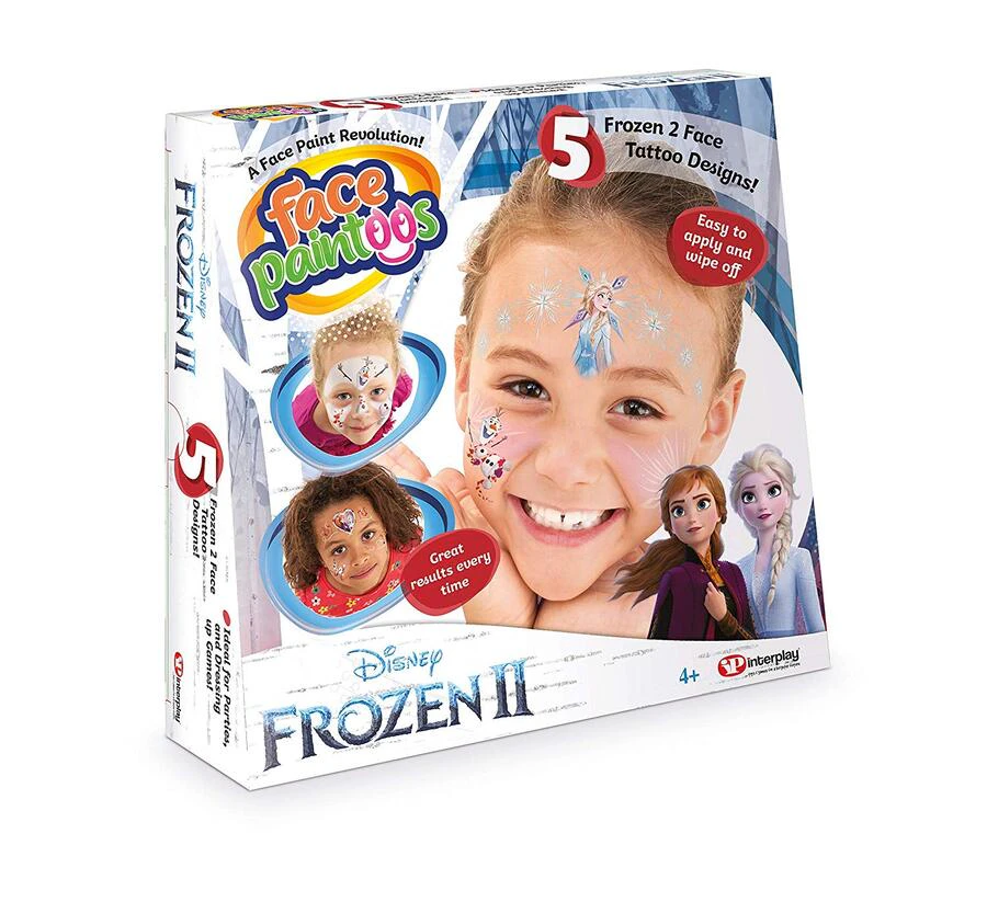 Face Paintoos Frozen 2 Pack Assorted face Tattoos