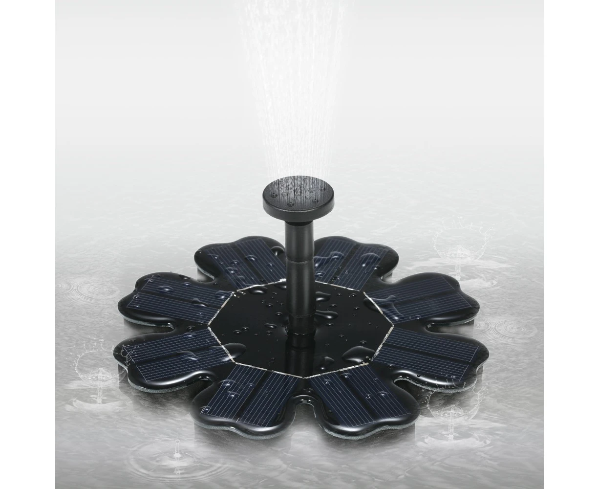 Anself Solar Powered Fountain 8V 1.6W Solar Panel Water Floating Fountain Brushless Water Pump Kit