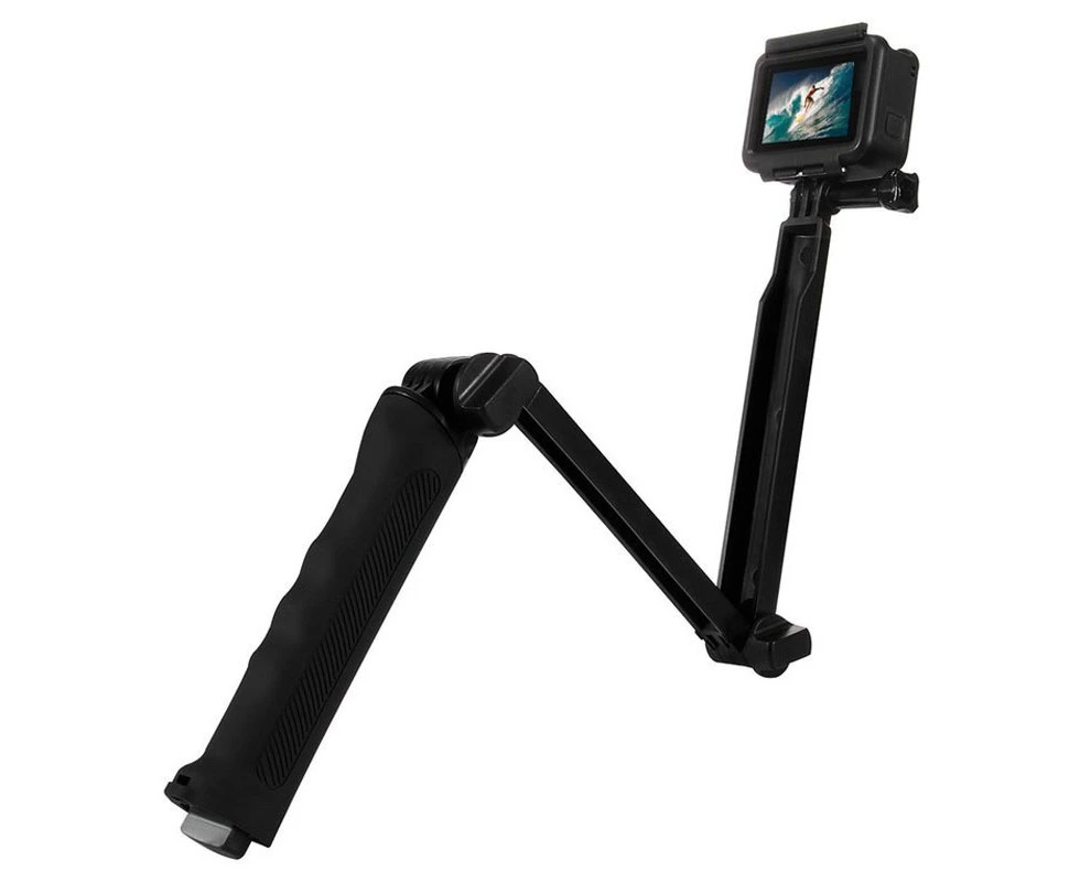 For Gopro Hero Accessories Puluz 3 Way Grip Arm Tripod Mount Selfie Stick