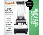 Optimum 8200 High-Speed Blender, BPA-Free Pitcher, 2238W, Stainless Steel 6-blade Assembly