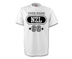 New Zealand Nzl T-shirt (white) + Your Name (kids)