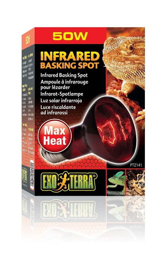 Exo Terra 50 Watt Infrared Basking Spot Lamp for Reptiles