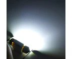 2Pcs 12V 28MM SMD LED Festoon Bright White Light Bulbs