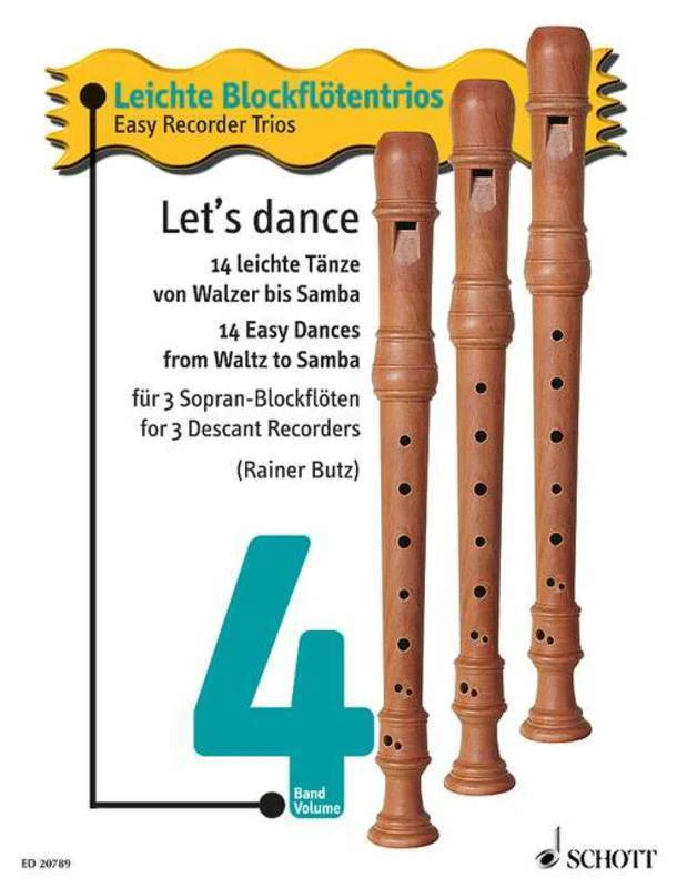 Lets Dance 14 Easy Dances Waltz To Samba Recorder Trio (Softcover Book)