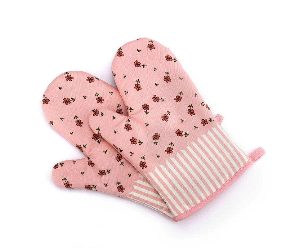 Oven Glove Kitchen Tool,Pink (Size: 28cm x 18cm)