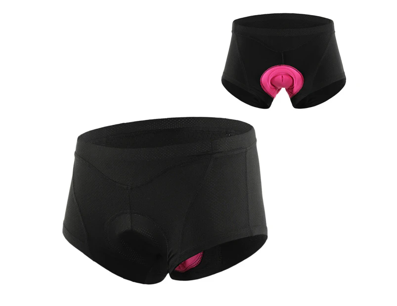 Women Bike Underwear 3D Gel Padded - Black