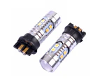 Suitable For BMW F Series PW24W Crystal White 10 LED DRL Bulbs