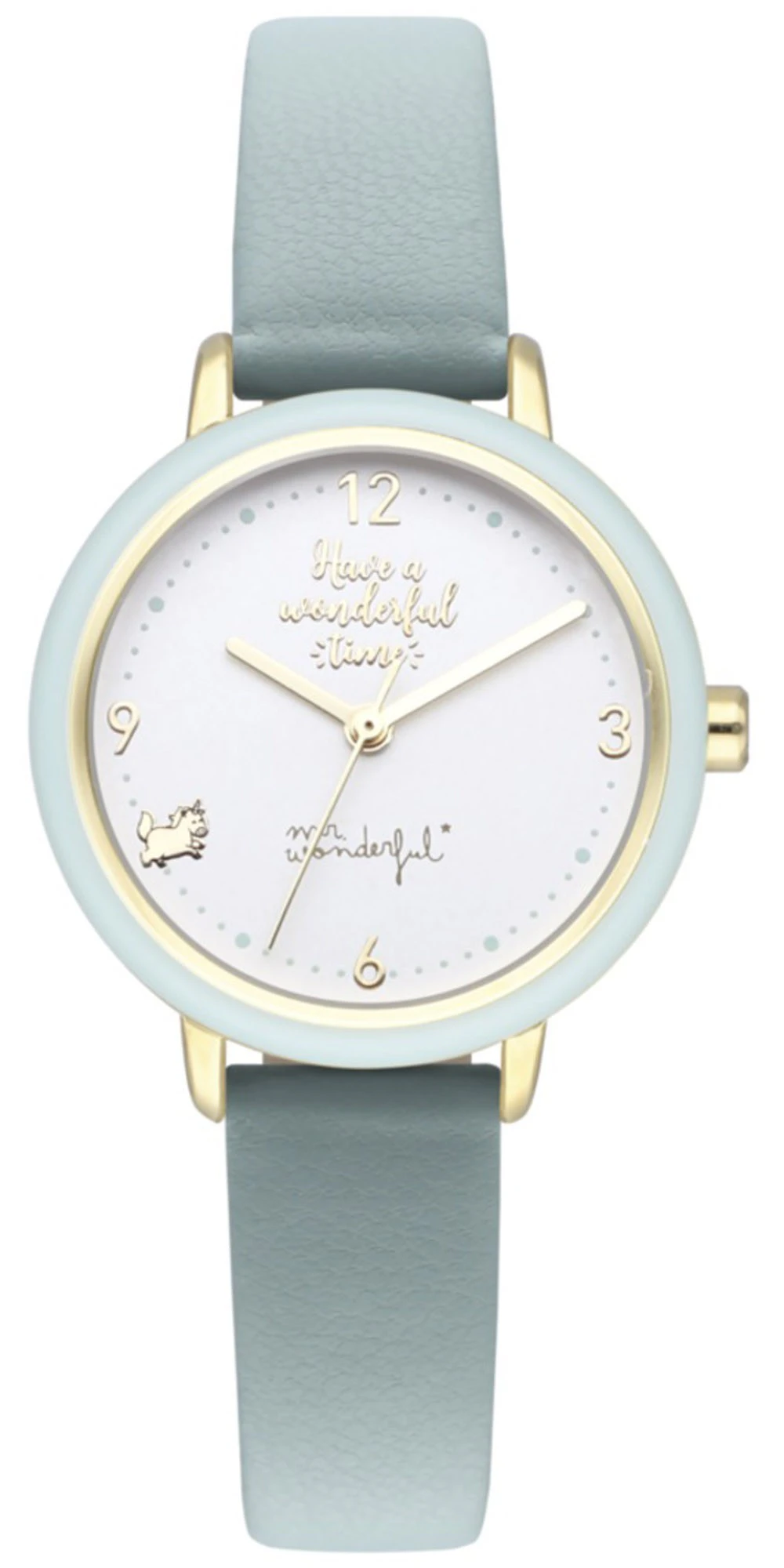 Mr wonderful wonderful time Women Analog Quartz Watch with Leather bracelet White