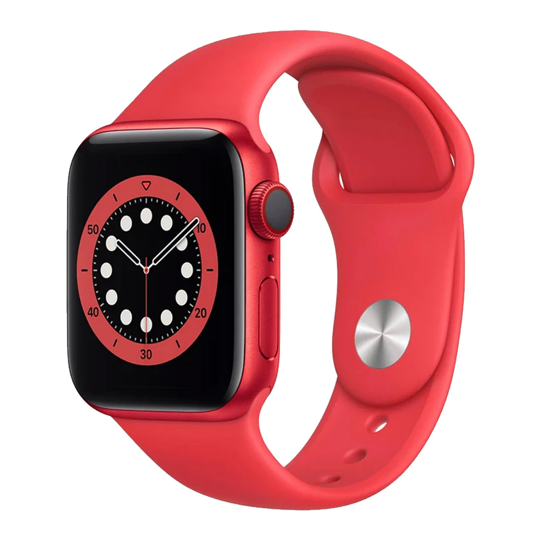 Apple Watch Series 6 44mm (Product) Red Aluminium Case w/ Red Sport Band GPS + Cellular - As New  - Refurbished - Refurbished Grade A